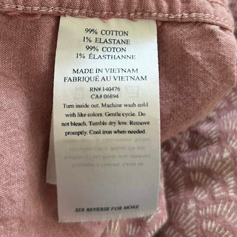 Faherty Pink Pattern Short Sleeve Button Down Shi… - image 6